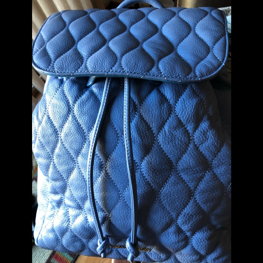 Vera Bradley quilted leather backpack